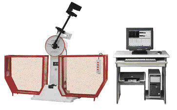 Appareil de contrôle semi-automatique d'impact de pendule de Charpy en métal d'affichage d'écran de micro-ordinateur