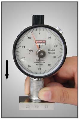 Appareil de contrôle de dureté de duromètre du rivage D d'OIN ASTM DIN pour les plastiques/caoutchouc de silicone de mesure